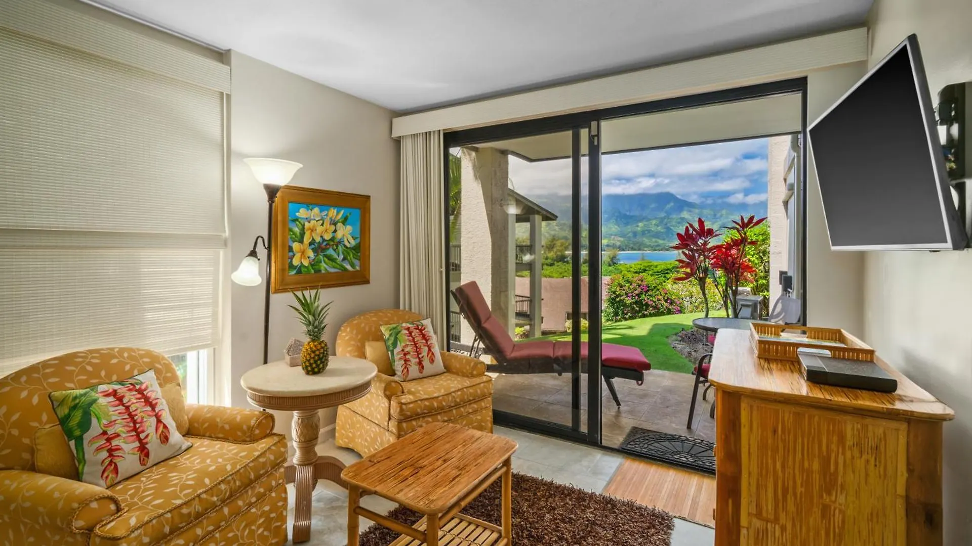 Ground Floor Studio 4101 At Hanalei Bay Resort, Ocean View, Pool, Tennis Princeville